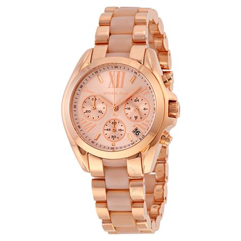 rose gold tone watch michael kors|rose gold mk watch women's.